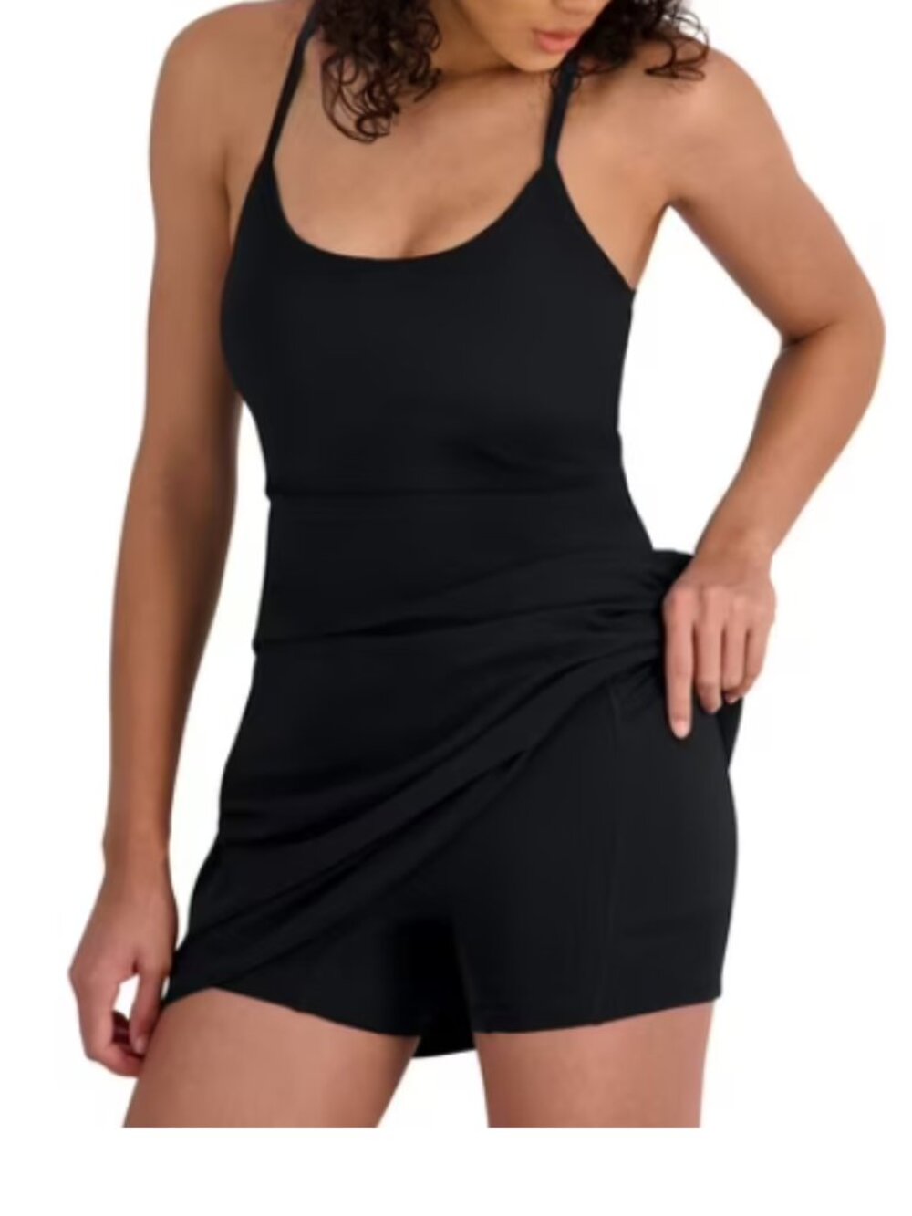 Outdoor Voices Black Sport Dress S Built-in Shorts Pocket NWT